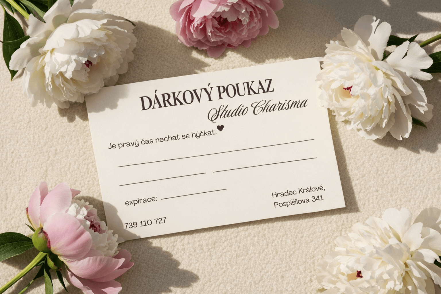 Luxusní dárkový poukaz Masáže Langerová